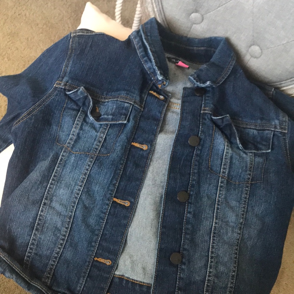 dark jean jacket